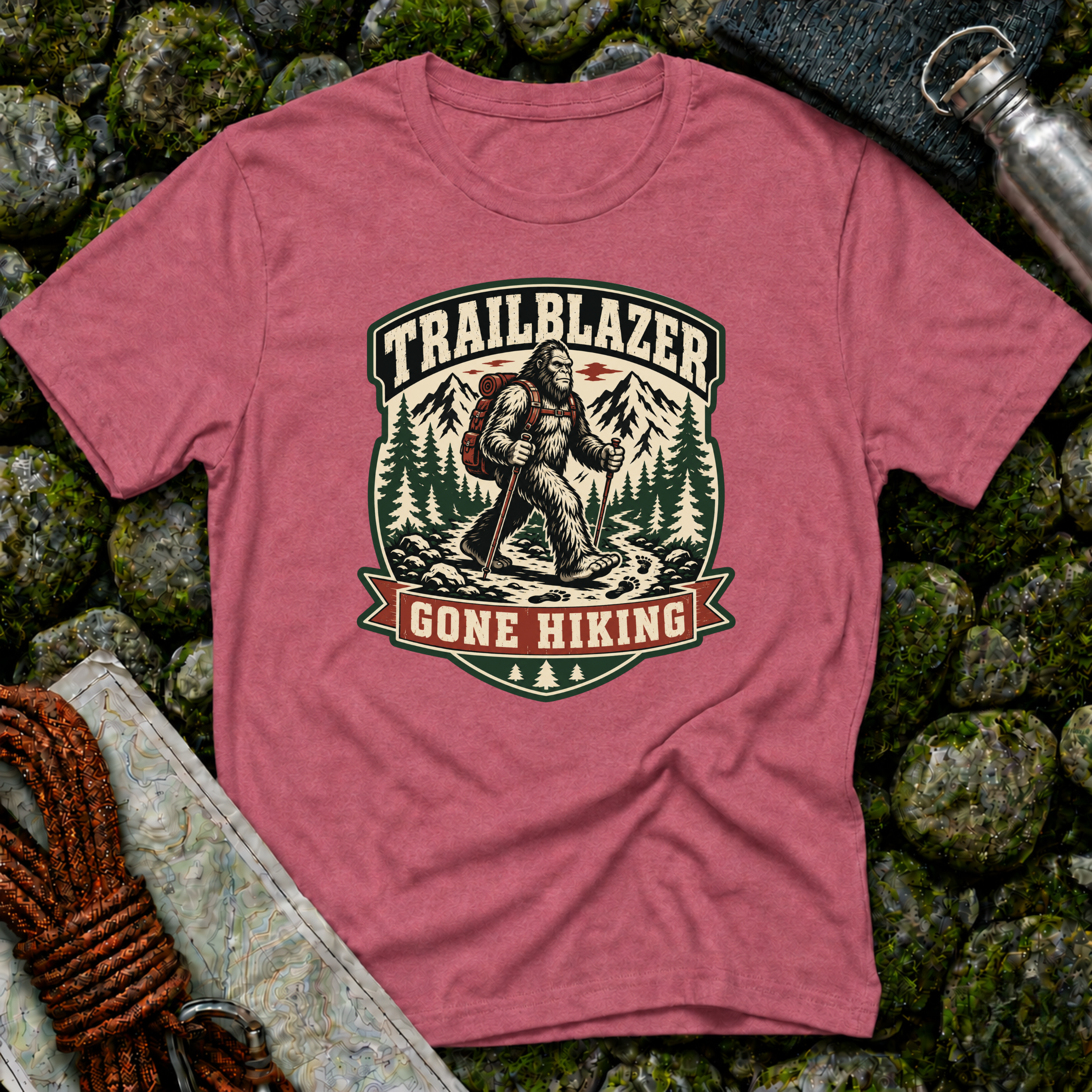 Bigfoot Gone Hiking T-Shirt