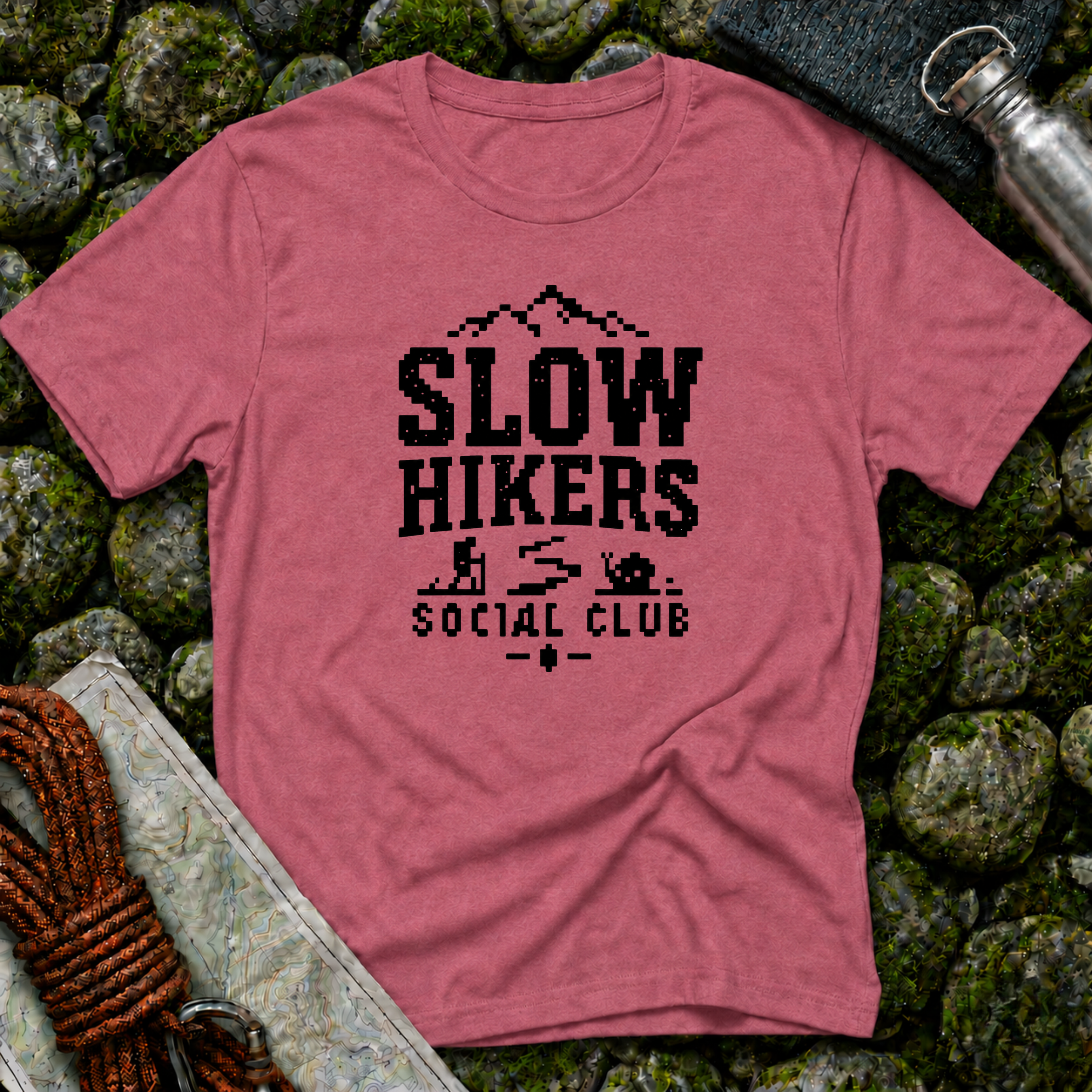 Slow Hikers Pixels T-Shirt