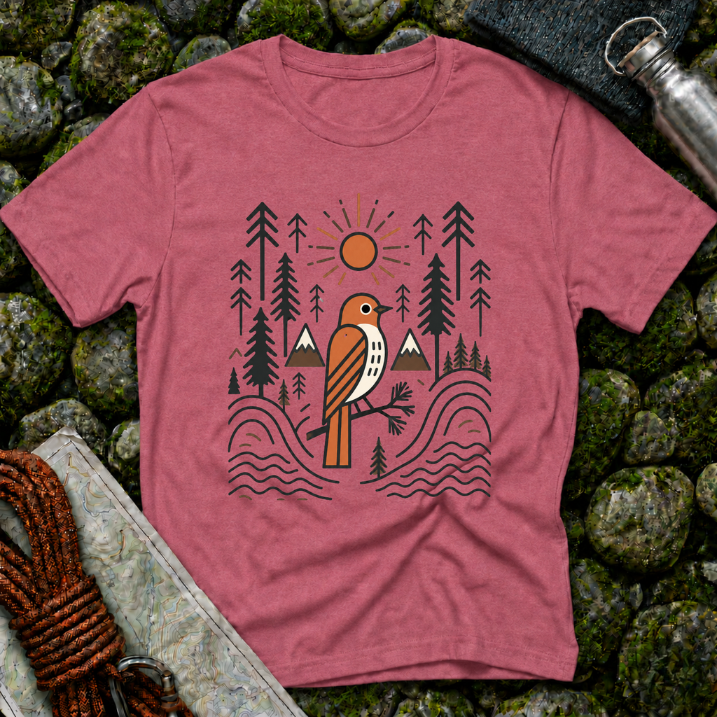 Bird in the Forest - T-Shirt
