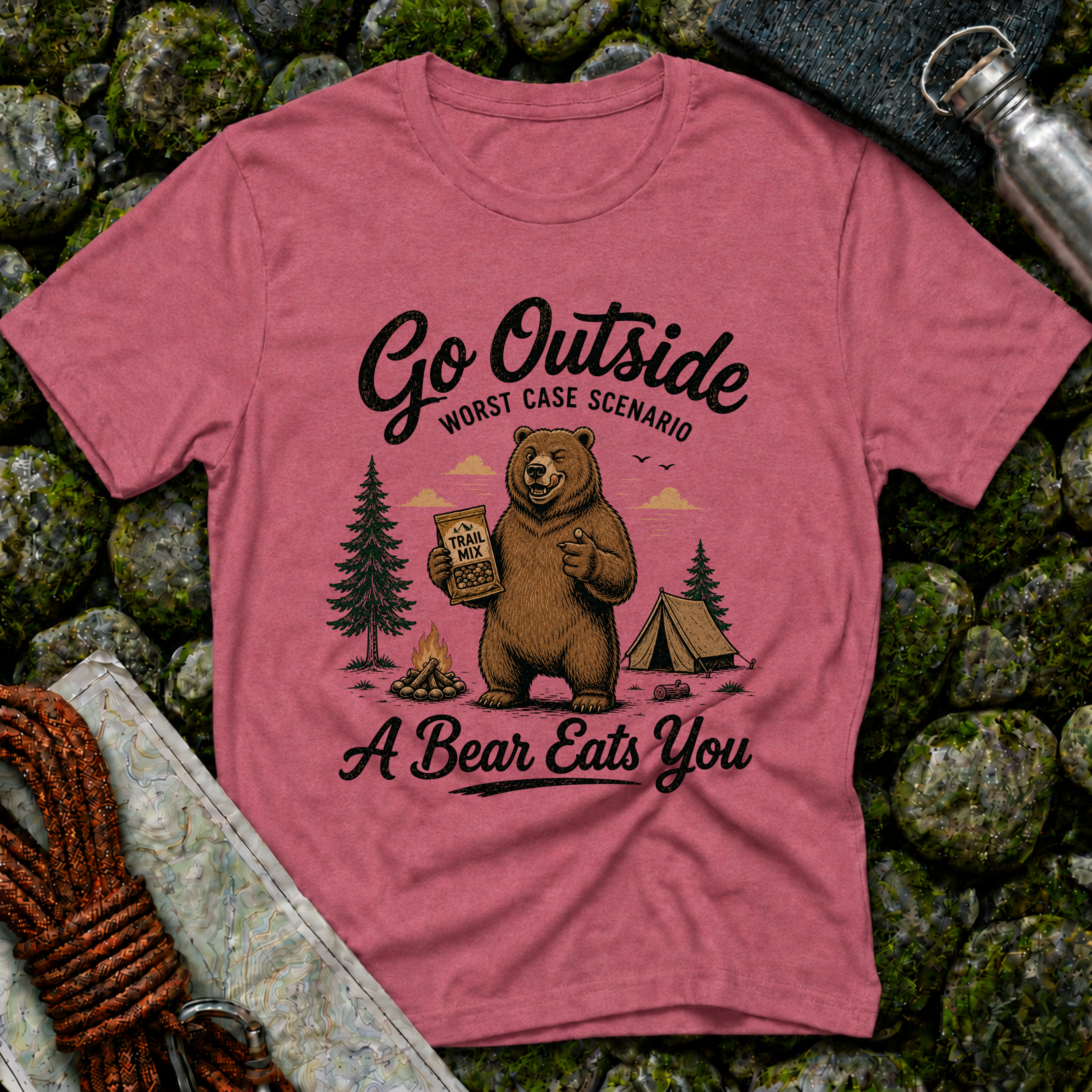 Go Outside Bear T-Shirt