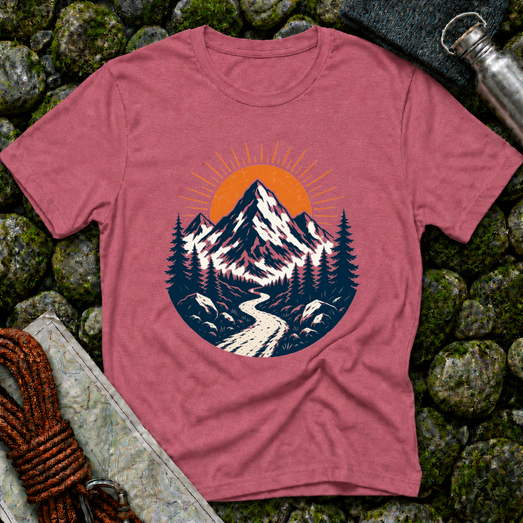 Mountains and Sunrise - T-Shirt