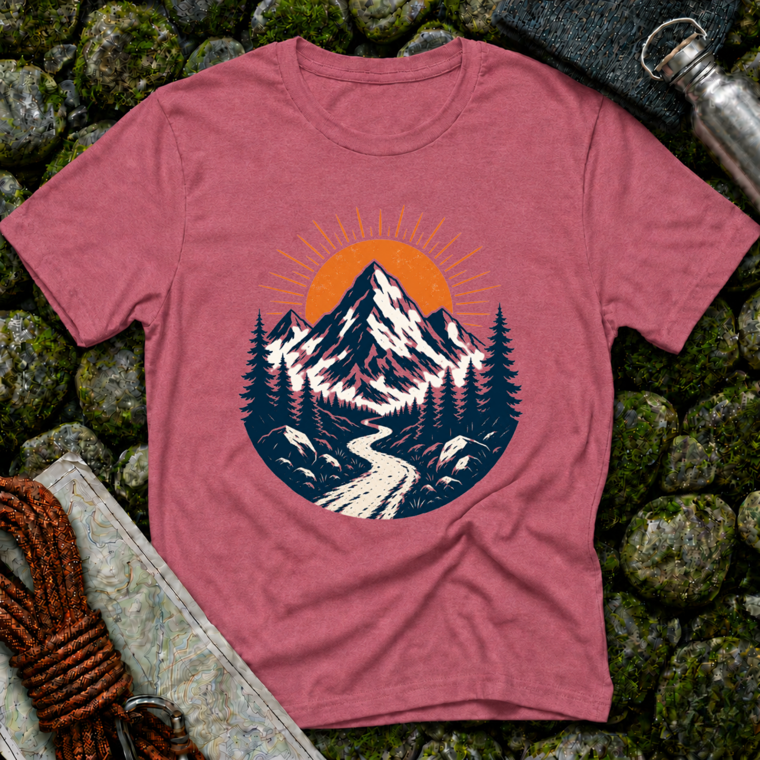 Mountains and Sunrise - T-Shirt