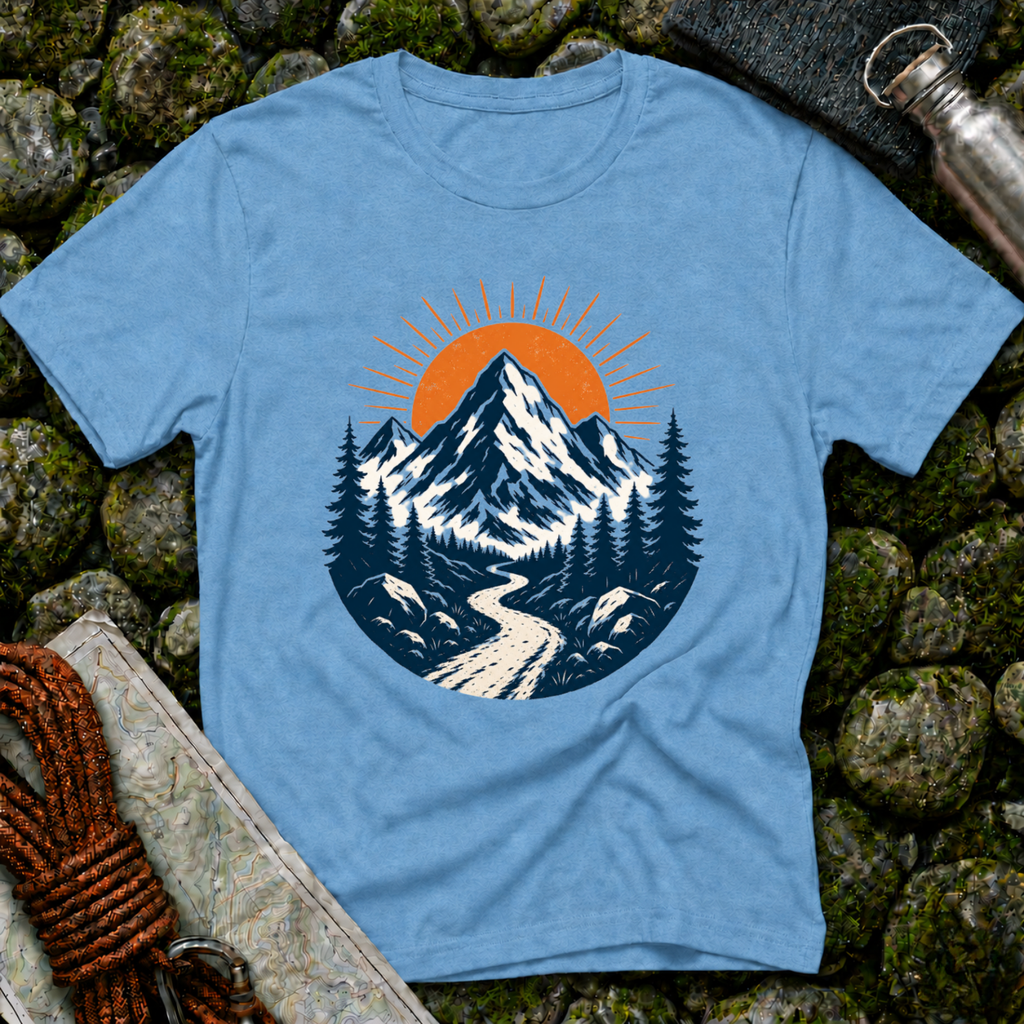 Mountains and Sunrise - T-Shirt