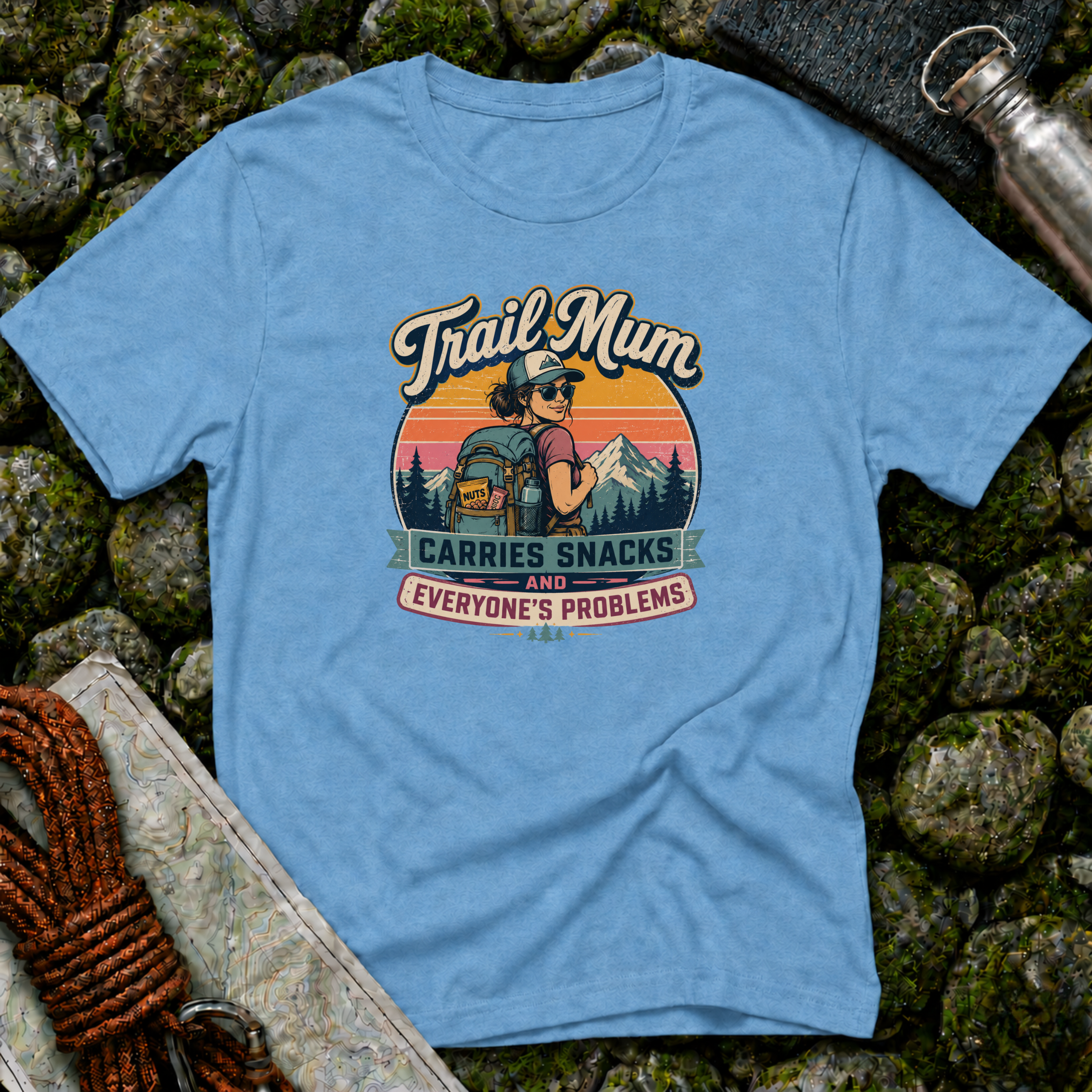 Trail Mum Carries Snacks and Everyone's Problems T-Shirt