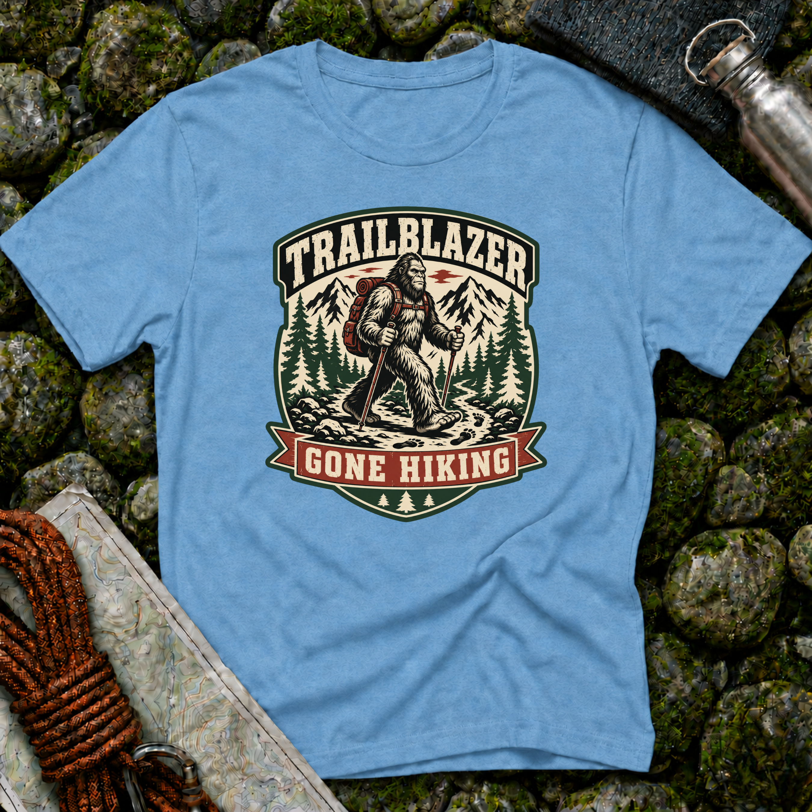 Bigfoot Gone Hiking T-Shirt