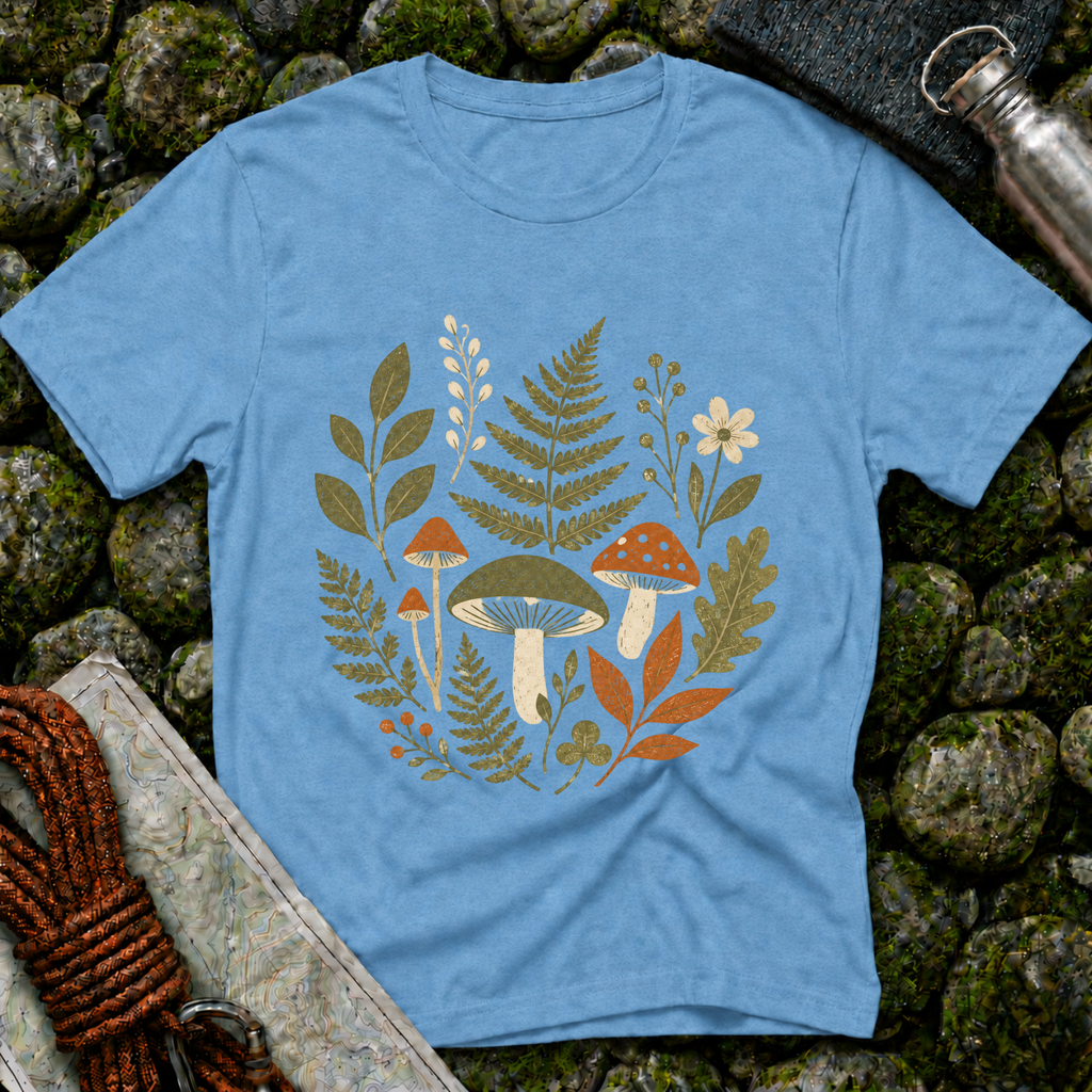 Ferns and Mushrooms - T-Shirt