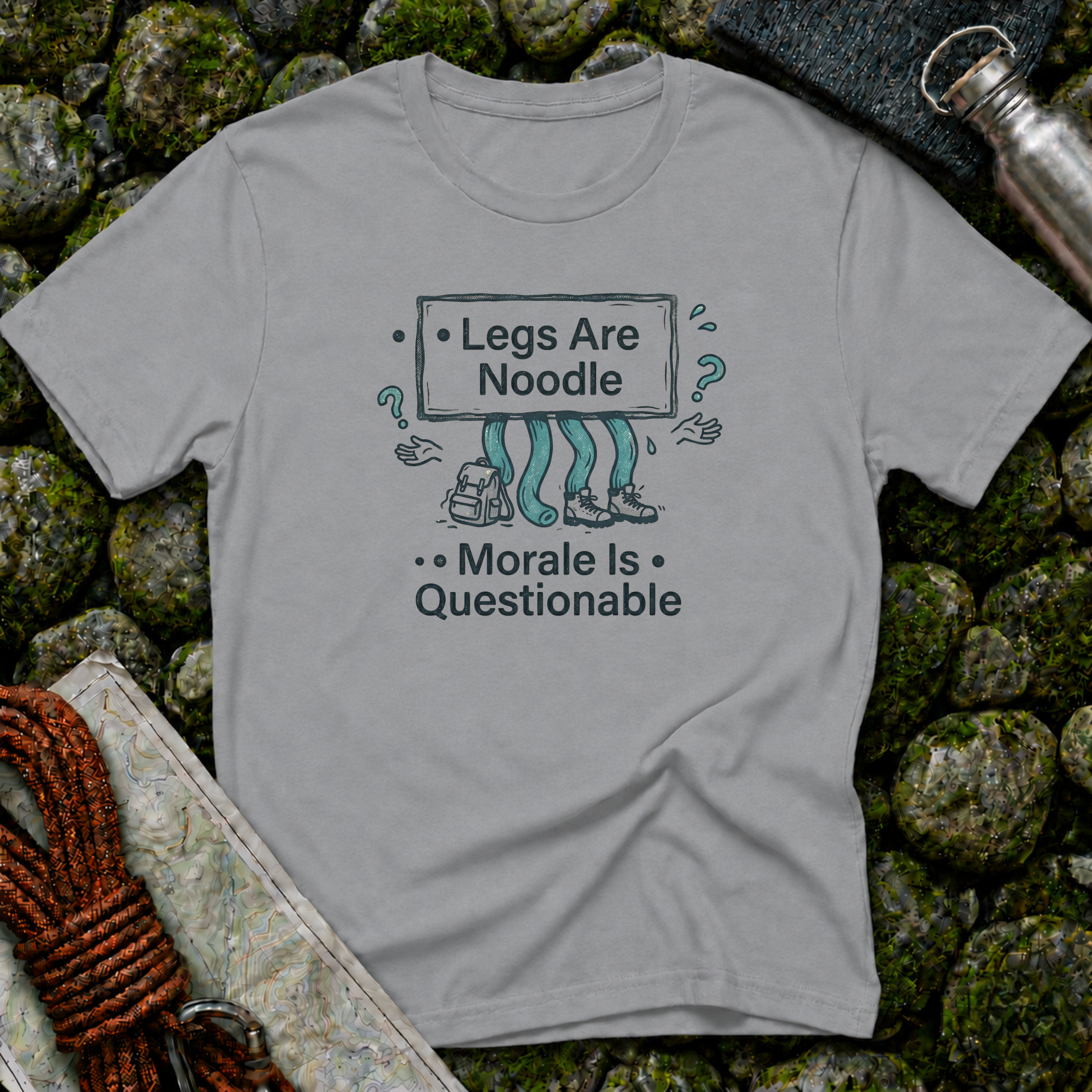 Legs Are Noodle Moral Is Questionable T-Shirt