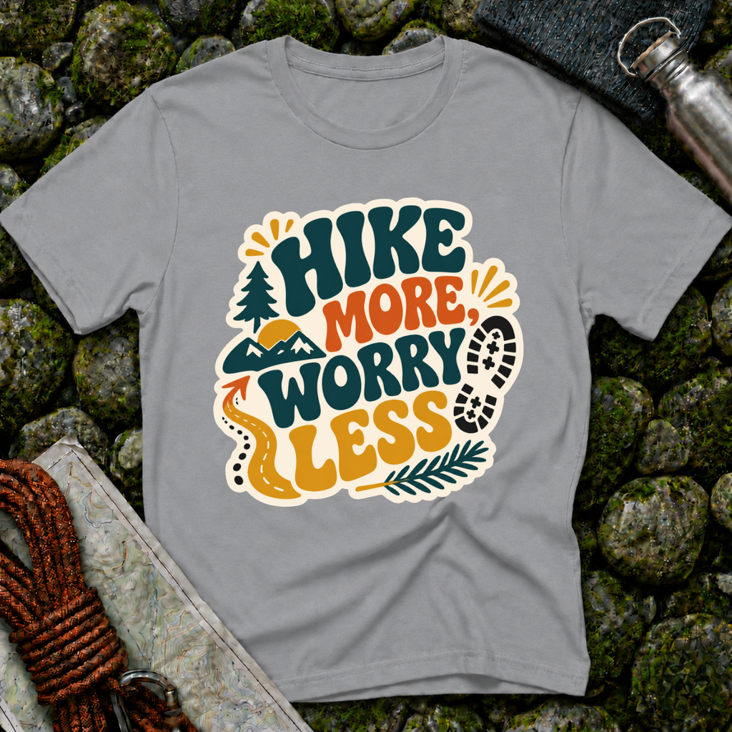 Hike More Worry Less - T-Shirt