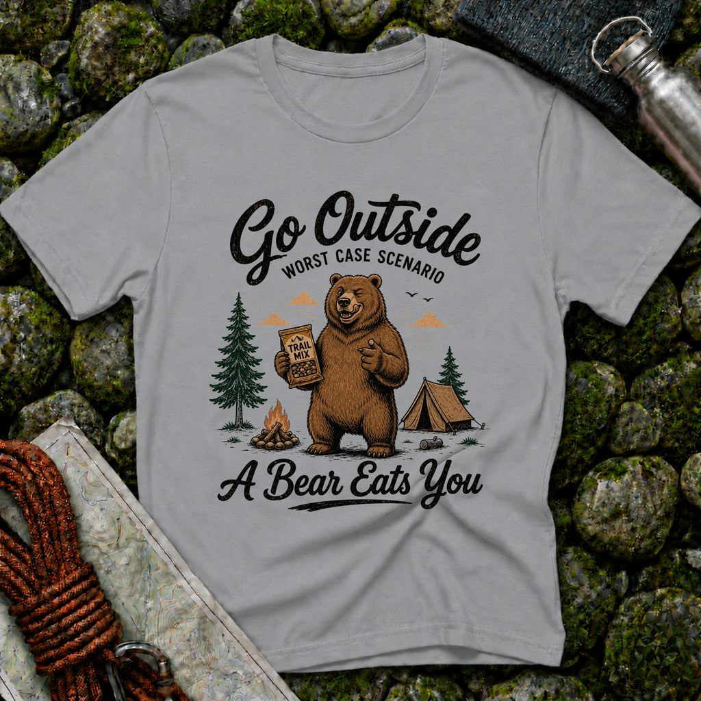 Go Outside Bear T-Shirt