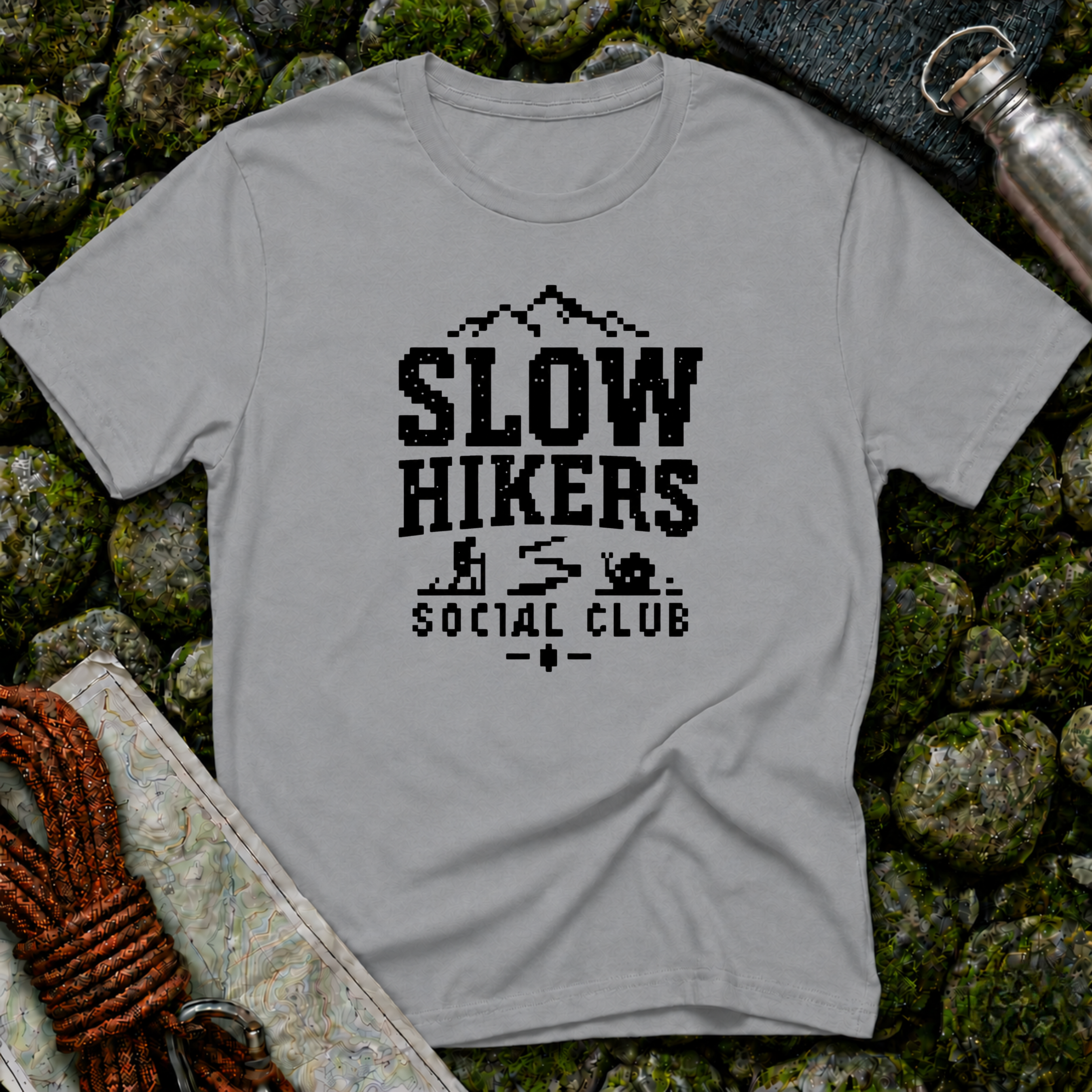 Slow Hikers Pixels T-Shirt