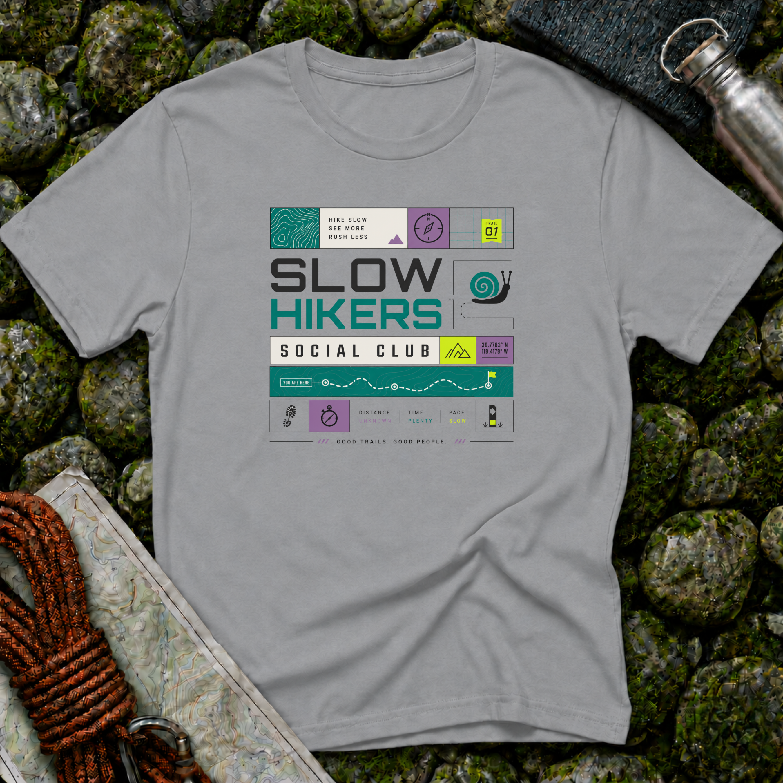 Slow Hikers Social Club - T-Shirt