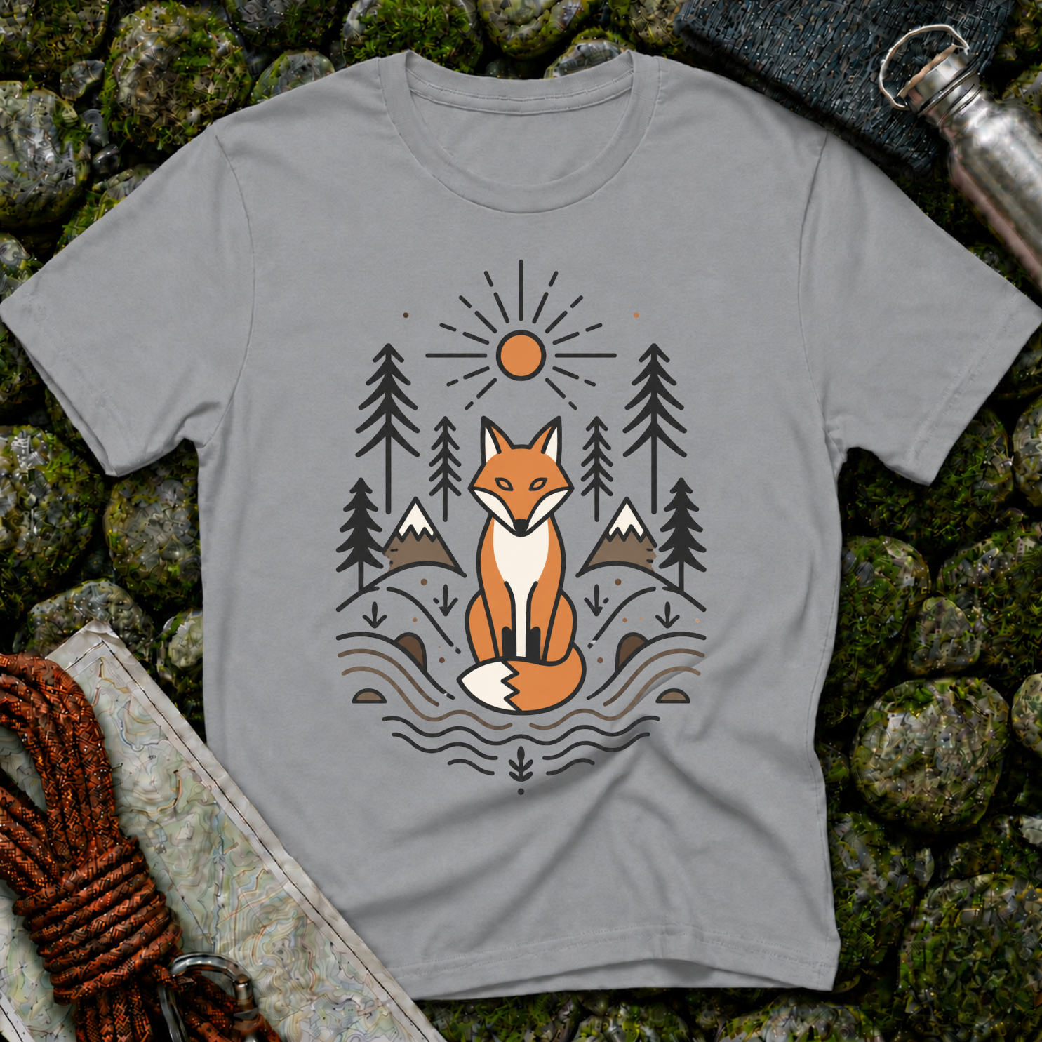 Fox in the Forest - T-Shirt