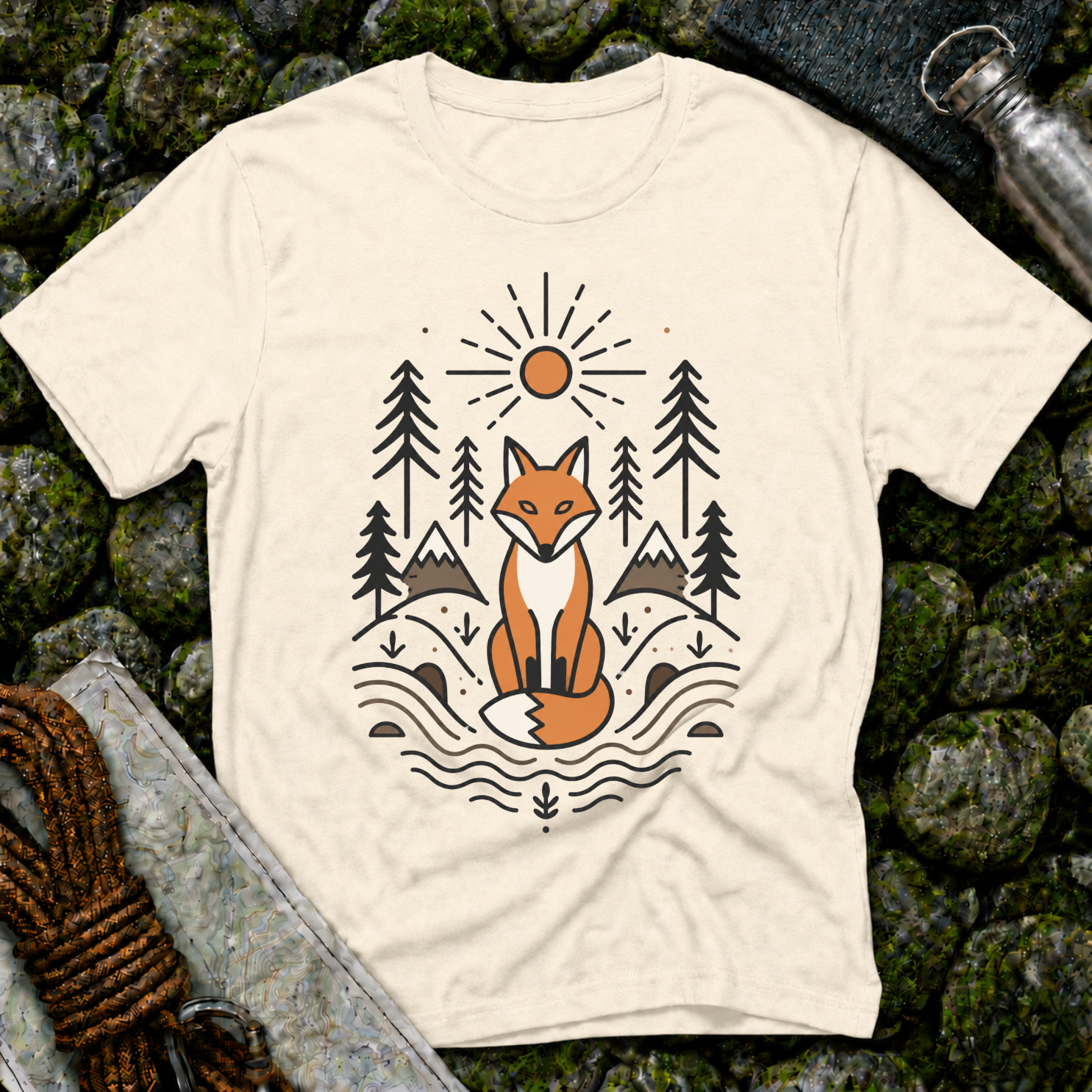 Fox in the Forest - T-Shirt