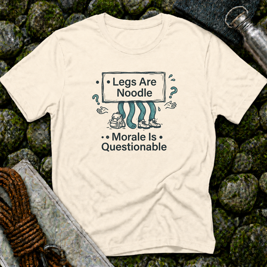 Legs Are Noodle Moral Is Questionable T-Shirt
