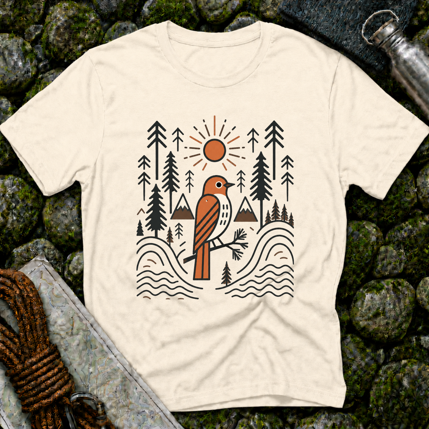 Bird in the Forest - T-Shirt