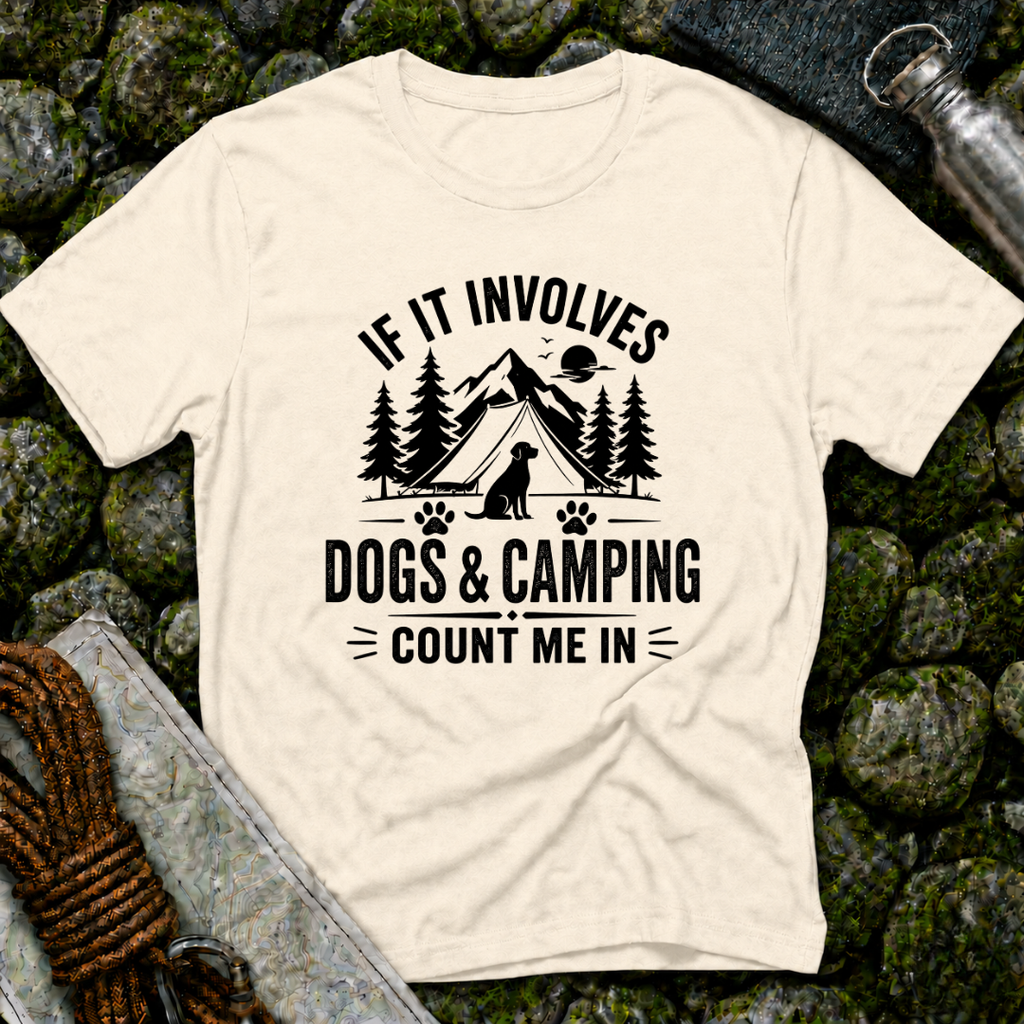 If it Involves Dogs and Camping - T-Shirt
