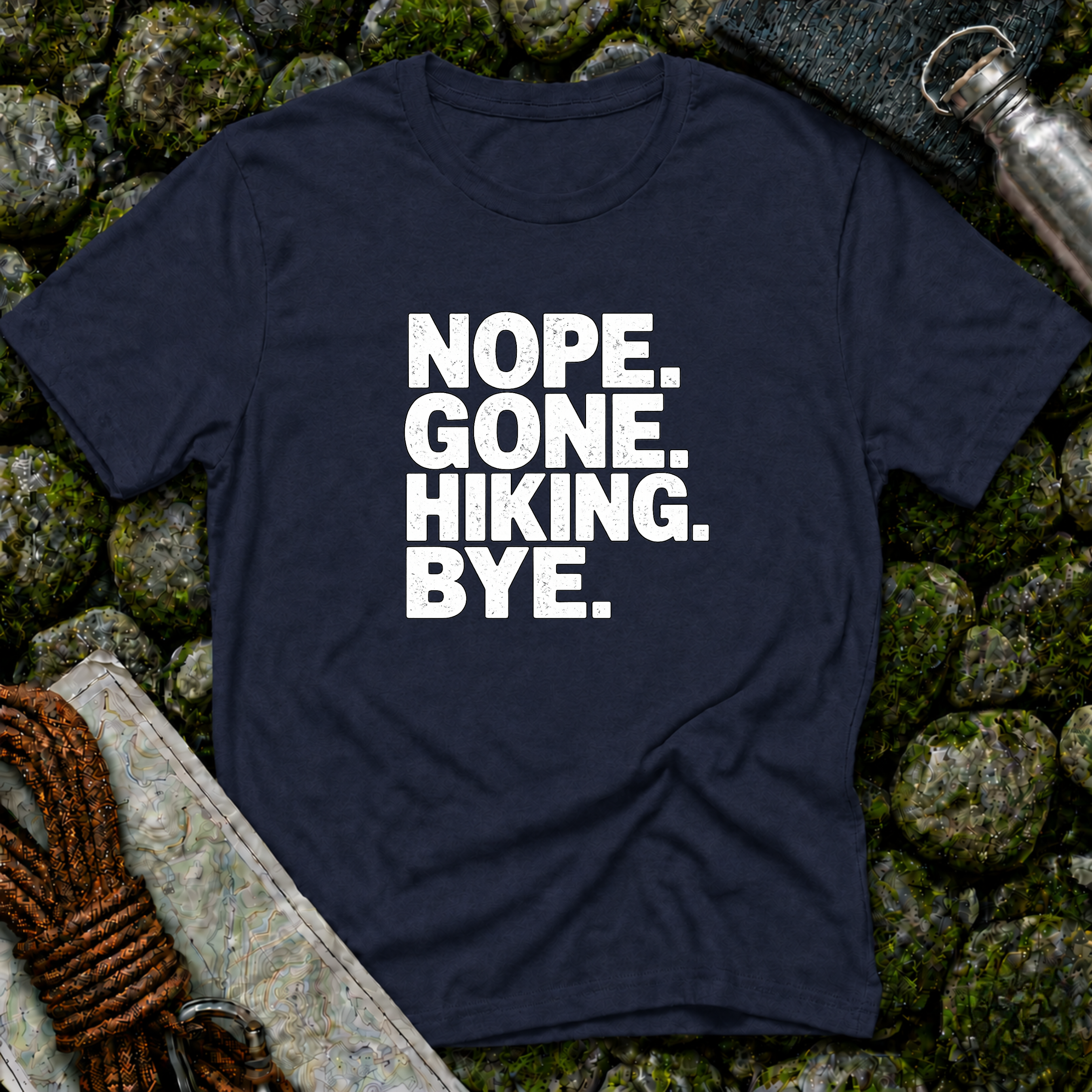Nope Gone Hiking Bye T-Shirt