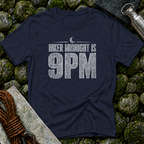 Hiker Midnight is 9pm - T-Shirt