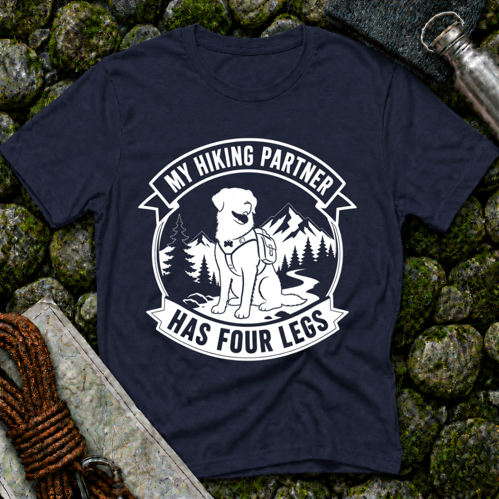 My Hiking Partner Has Four Legs - T-Shirt
