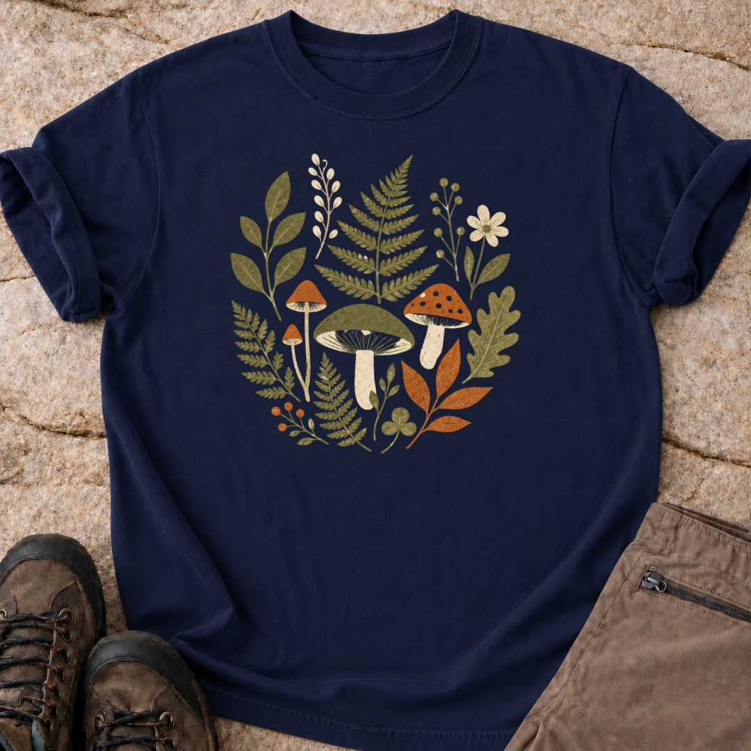 Ferns and Mushrooms - T-Shirt