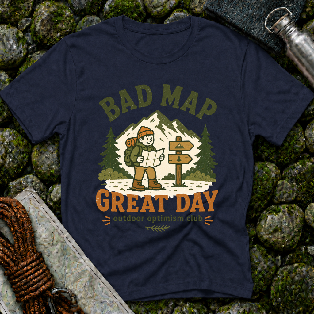 Bad Map Great Day - T-Shirt