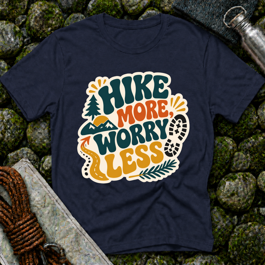Hike More Worry Less - T-Shirt