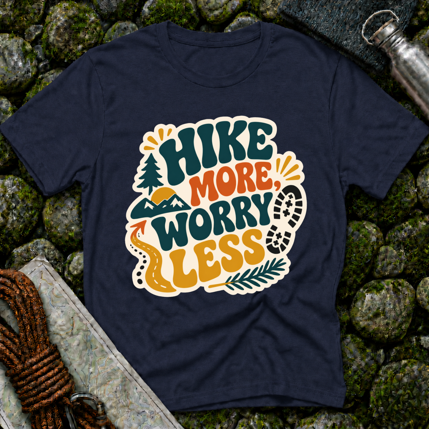 Hike More Worry Less - T-Shirt