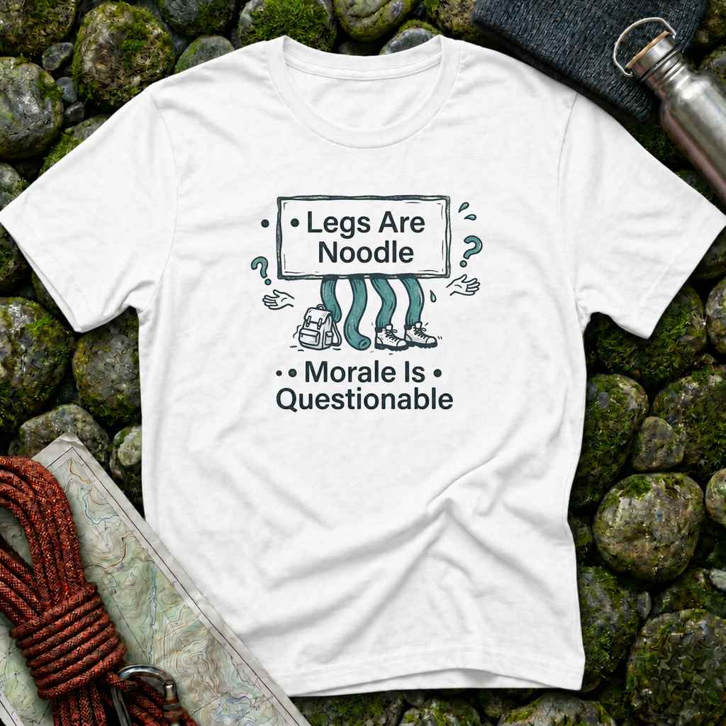 Legs Are Noodle Moral Is Questionable T-Shirt
