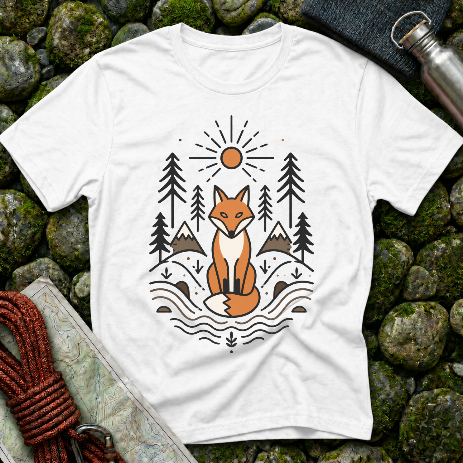 Fox in the Forest - T-Shirt