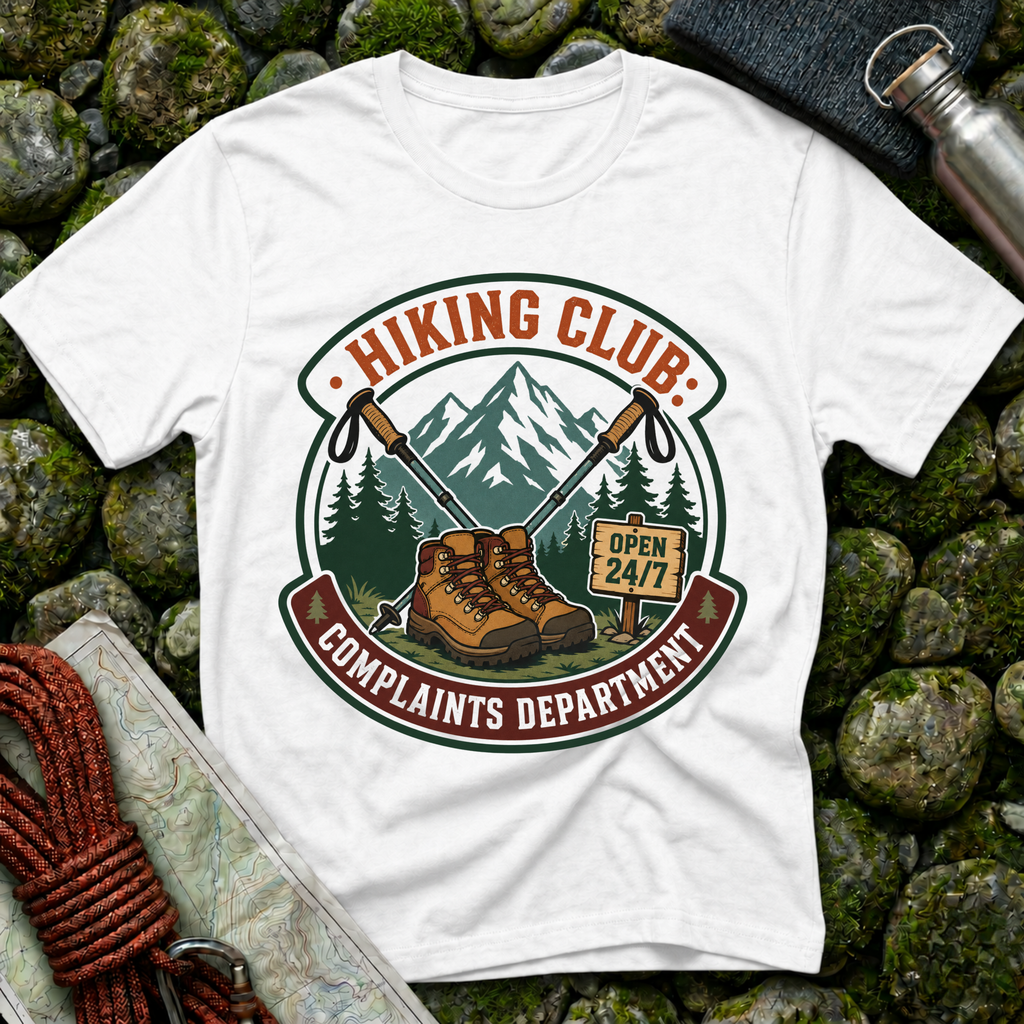 Hiking Club Complaints Department T-Shirt