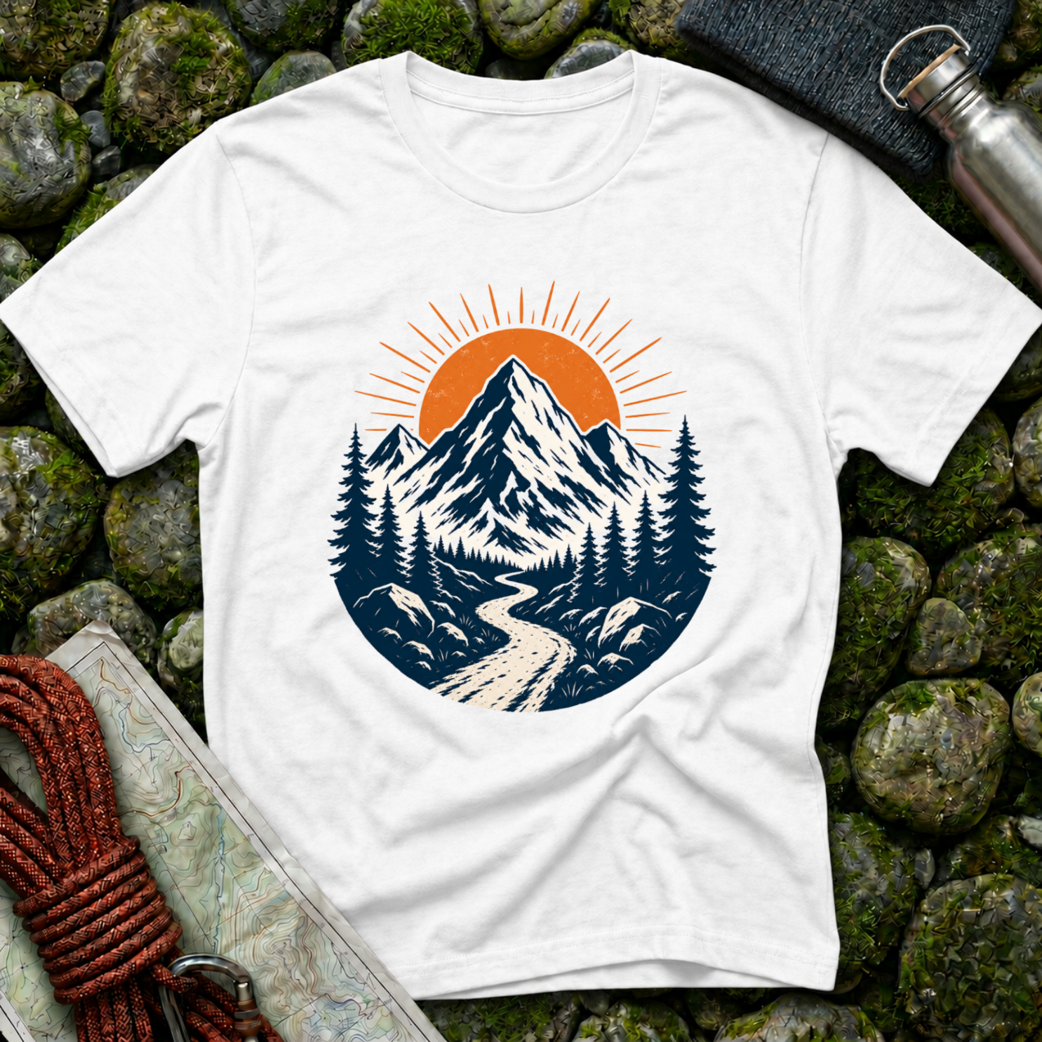 Mountains and Sunrise - T-Shirt