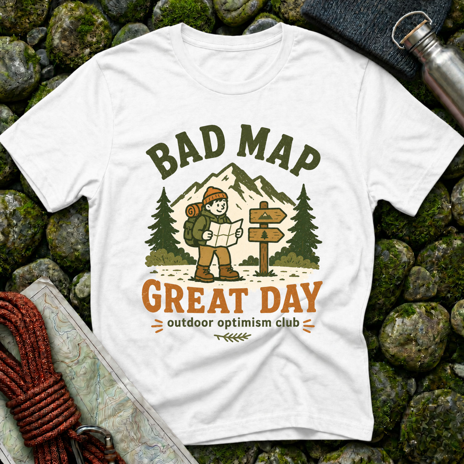 Bad Map Great Day - T-Shirt