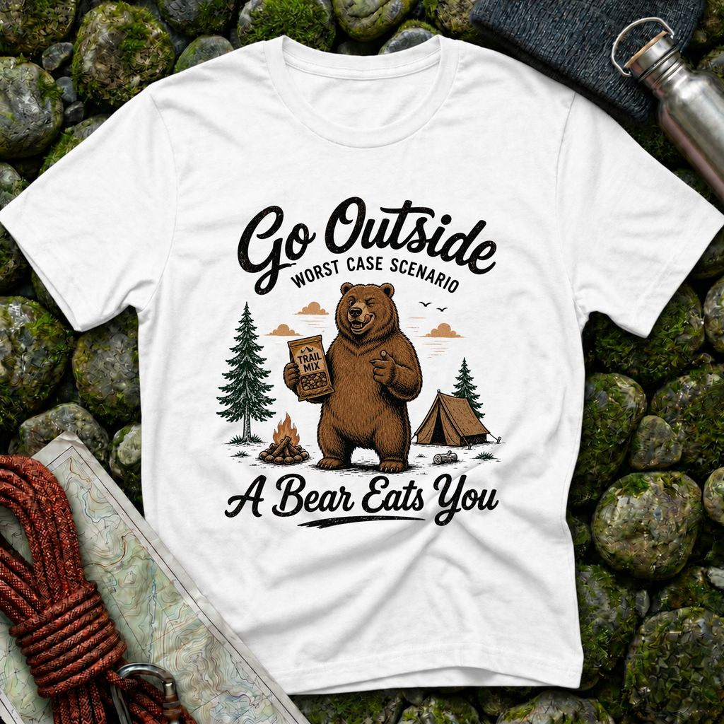 Go Outside Bear T-Shirt