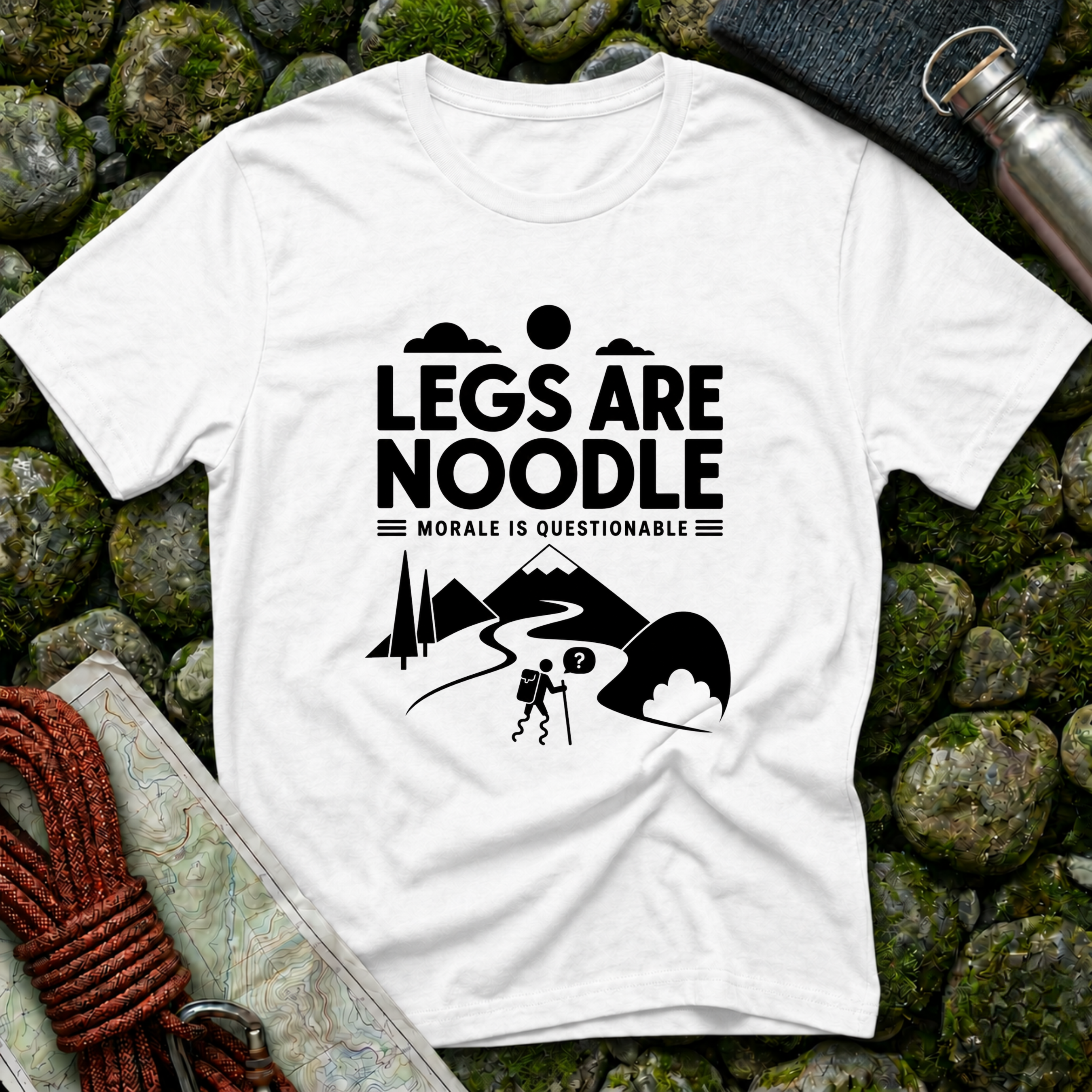 Legs Are Noodle - Morale Questionable T-Shirt