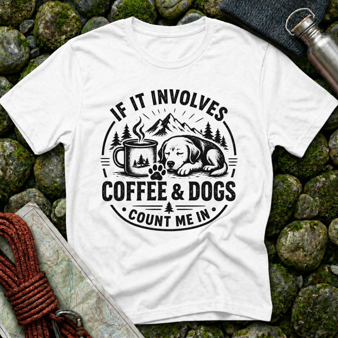 If it Involves Coffee and Dogs - T-Shirt