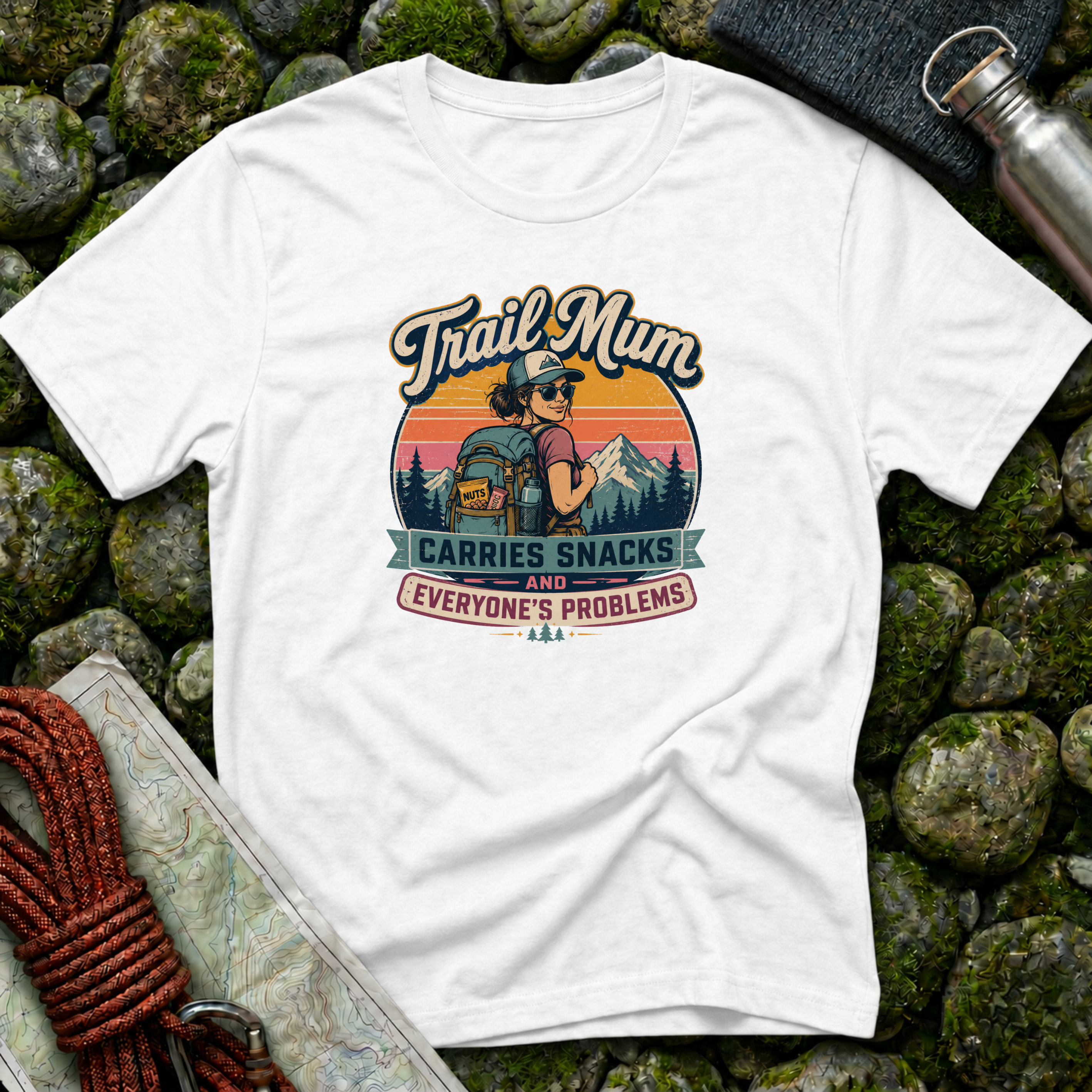 Trail Mum Carries Snacks and Everyone's Problems T-Shirt